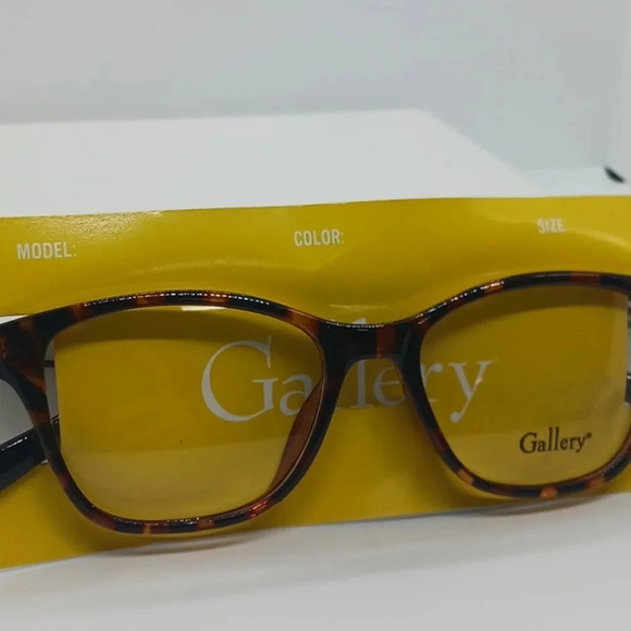 NWT WOMEN'S GALLERY EYEGLASS FRAMES SHELBI TORTOISE - Picture 2 of 3